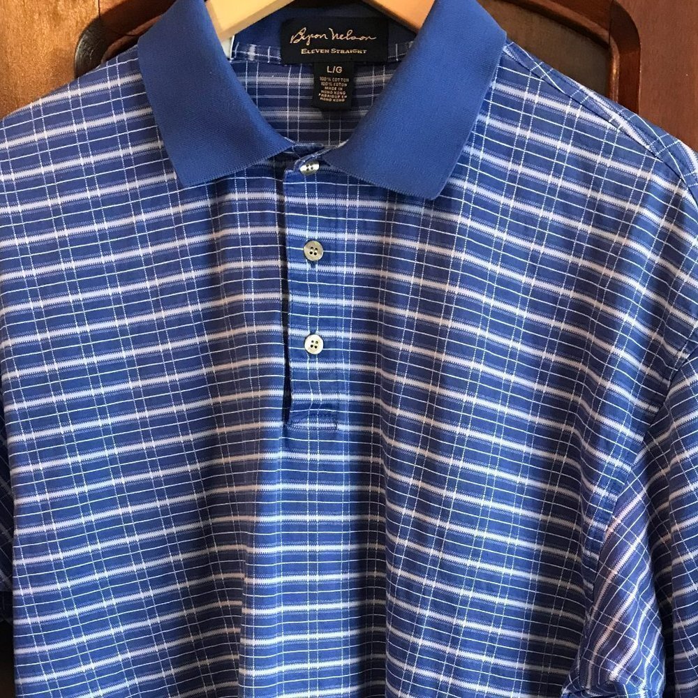 BYRON Nelson Men's Short Sleeve Golf Shirt Size Large